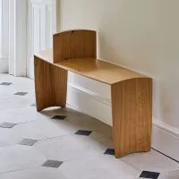 Aerofoil Bench With Armrest, view 2