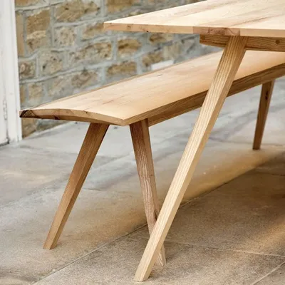 Fonthill Bench in Ash or oak, Matthew Burt