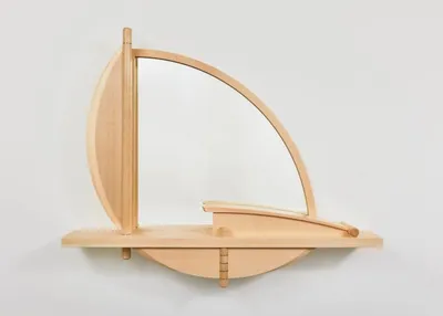 Before You Go Mirror in Sycamore & stainless steel, Matthew Burt