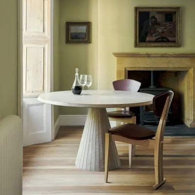 Compass Dining Table (large) in Limed oak, Matthew Burt