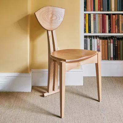 Solid Tricorn Chair in Ash or oak, Matthew Burt