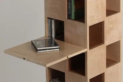 Rippled ash showing wave-like shimmering grain, Matthew Burt furniture