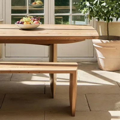 Aerofoil Bench in Oak, ash or elm, Matthew Burt