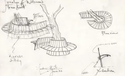 Working drawing from the Matthew Burt sketchbook