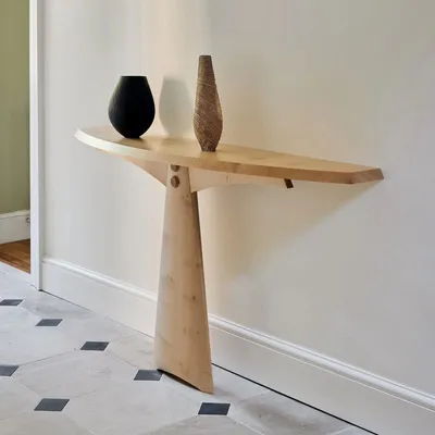 Blade Console Table in Sycamore, ash or oak, Matthew Burt