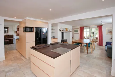 Chalke Valley Kitchen, rippled English ash and tiger oak, Matthew Burt