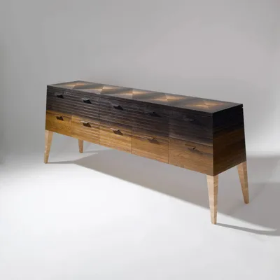 Bog Oak Sideboard, olive ash and oak, Matthew Burt