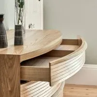 Bowfront Chest (four Drawer), view 2