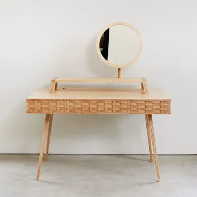 Dressing Table (without Stool) in Ash or oak, Matthew Burt