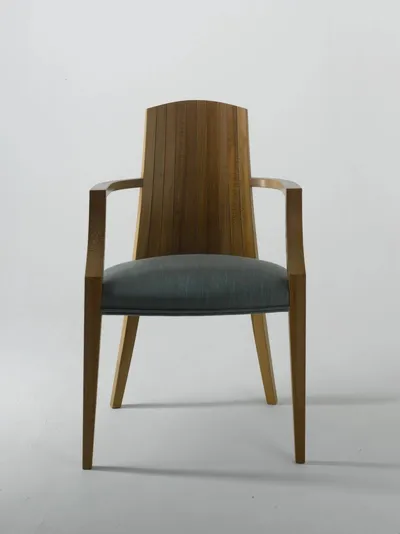 Upholstered Coopered Carver Chair, Matthew Burt