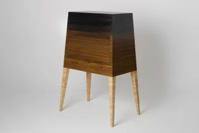 Bureau in gradient-stained oak, Matthew Burt
