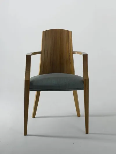 Upholstered Coopered Carver Chair, Matthew Burt