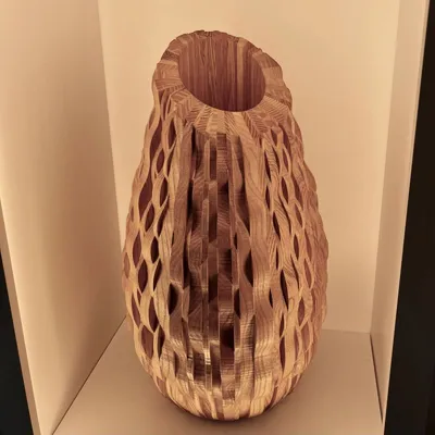 Waterfall Vase in Wiltshire ash, Matthew Burt