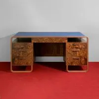 Blue Leather Desk, view 2