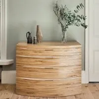 Bowfront Chest (five Drawer), view 2