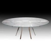 Bespoke Expanding Glass Table, view 1