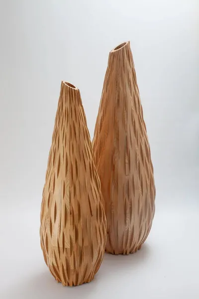 Waterfall Sculptures in Wiltshire ash, Matthew Burt