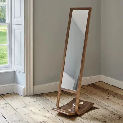 Weight & See Mirror in Ash or walnut, Matthew Burt