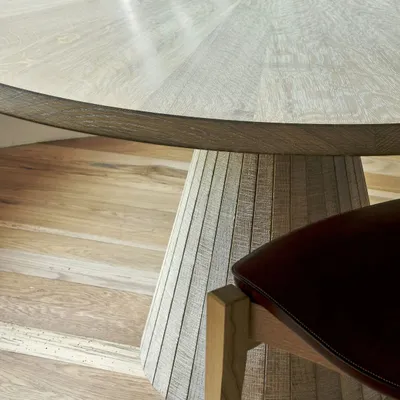 Compass Dining Table (small), Limed oak, Matthew Burt